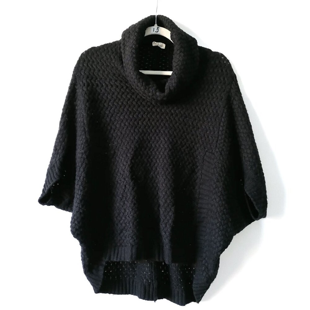 Women's Black Turtleneck Sweater